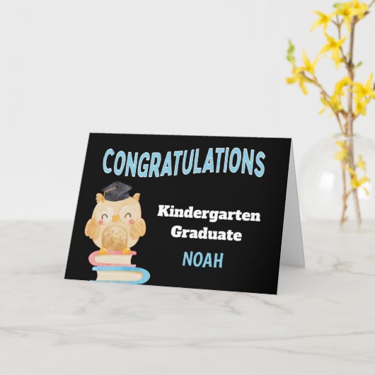 Gefeliciteerd met het Afstuderen Kindergarten van  Kaart (Gele Bloem)