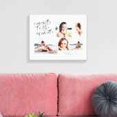Gefeliciteerd met het afstuderen multifotocanvas canvas afdruk (Insitu (Woonkamer))