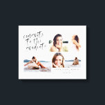 Gefeliciteerd met het afstuderen multifotocanvas canvas afdruk<br><div class="desc">Waterverf feliciteert met de afstuderen multi-foto canvas print. Het perfecte afstuderen cadeau. Onderdeel van een collectie.</div>