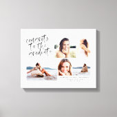 Gefeliciteerd met het afstuderen multifotocanvas canvas afdruk (Voorkant)