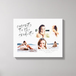 Gefeliciteerd met het afstuderen multifotocanvas canvas afdruk