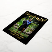 Gefeliciteerd met het Afstuderen van Arch Photo Af Folie Feestdagenkaart (Gedraaid)