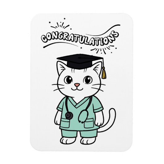 Gefeliciteerd met het afstuderen van de beste dier magneet (Verticaal)