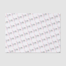 Gefeliciteerd met het afstuderen van de bruiloft tissuepapier