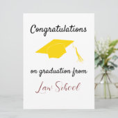 Gefeliciteerd met het afstuderen van de Kaart van  (Staand voorkant)