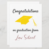 Gefeliciteerd met het afstuderen van de Kaart van  (Voorkant / Achterkant)