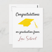 Gefeliciteerd met het afstuderen van de Kaart van  (Voorkant / Achterkant)