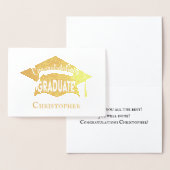 Gefeliciteerd met het Afstuderen van het moderne g Folie Kaarten (Display)