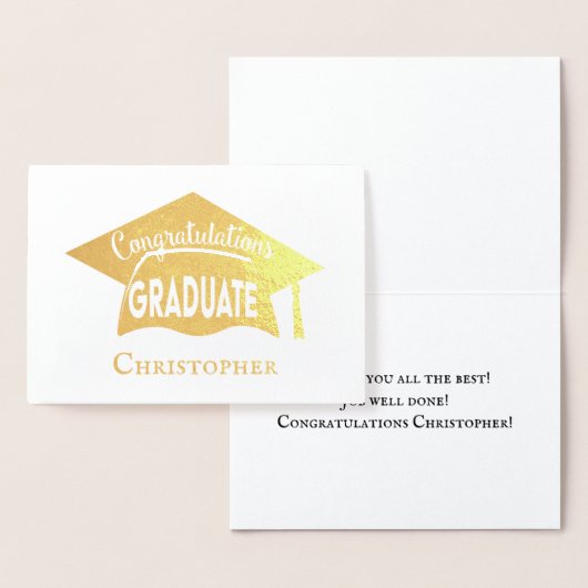 Gefeliciteerd met het Afstuderen van het moderne g Folie Kaarten (Display)