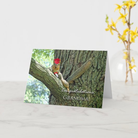 Gefeliciteerd met het Afstuderen voor oma Kaart (Gele Bloem)