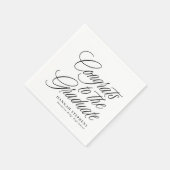 Gefeliciteerd met het afstuderen zwarte afstuderen servet (Hoek)