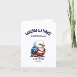 Gefeliciteerd met het Amerikaanse burgerschap Bedankkaart