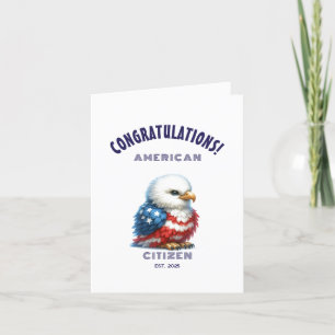 Gefeliciteerd met het Amerikaanse burgerschap Bedankkaart