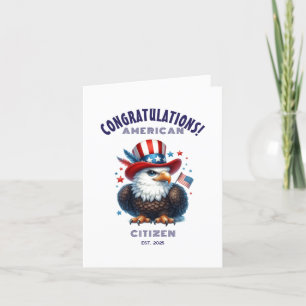 Gefeliciteerd met het Amerikaanse burgerschap kaar Bedankkaart