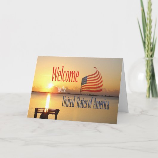 Gefeliciteerd met het Amerikaanse staatsburgerscha Kaart (Voorkant)