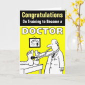 Gefeliciteerd met het behalen van de doctorsgraad kaart (Gele Bloem)
