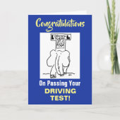 Gefeliciteerd met het behalen van de rijtest kaart (Voorkant)