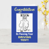 Gefeliciteerd met het behalen van de rijtest kaart (Gele Bloem)