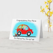 Gefeliciteerd met het behalen van de rijtest kaart (Gele Bloem)