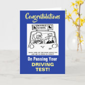 Gefeliciteerd met het behalen van de rijtest kaart (Gele Bloem)