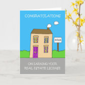 Gefeliciteerd met het behalen van een vastgoedlice kaart (Gele Bloem)
