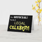 Gefeliciteerd met het behalen van het balie-examen kaart (Gele Bloem)