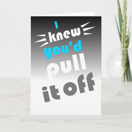 Gefeliciteerd met het behalen van het bar examen kaart (Voorkant)