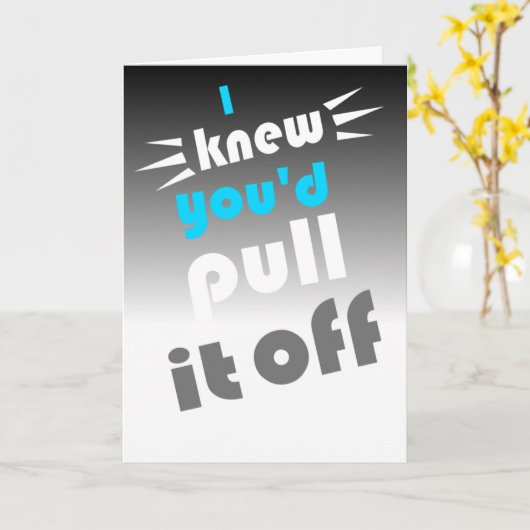 Gefeliciteerd met het behalen van het bar examen kaart (Gele Bloem)