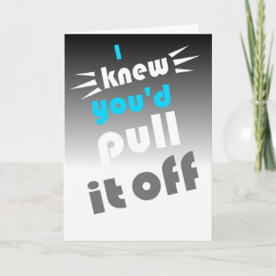 Gefeliciteerd met het behalen van het bar examen kaart