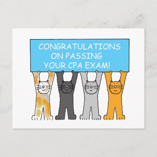 Gefeliciteerd met het behalen van het CPA-examen Briefkaart (Voorkant)