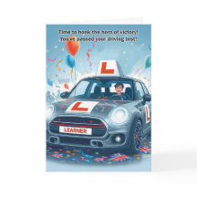 Gefeliciteerd met het behalen van het rijexamen (m