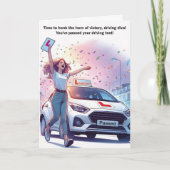 Gefeliciteerd met het behalen van het rijexamen (V Kaart (Voorkant)