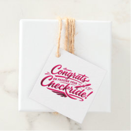 Gefeliciteerd met het behalen van je checkride! bedankjes labels