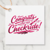 Gefeliciteerd met het behalen van je checkride! bedankjes labels (Voorkant)