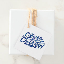 Gefeliciteerd met het behalen van je checkride! bedankjes labels