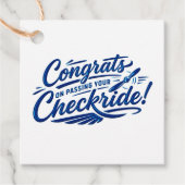 Gefeliciteerd met het behalen van je checkride! bedankjes labels (Voorkant)