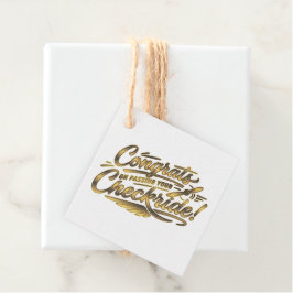 Gefeliciteerd met het behalen van je checkride! bedankjes labels