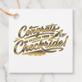 Gefeliciteerd met het behalen van je checkride! bedankjes labels (Voorkant)