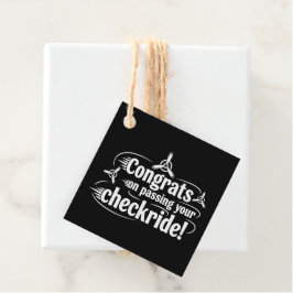Gefeliciteerd met het behalen van je checkride! bedankjes labels