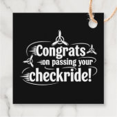 Gefeliciteerd met het behalen van je checkride! bedankjes labels (Achterkant)