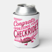 Gefeliciteerd met het behalen van je checkride! blikjeskoeler (Blikje Voorkant)