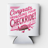 Gefeliciteerd met het behalen van je checkride! blikjeskoeler (Voorkant)