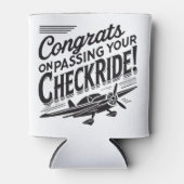 Gefeliciteerd met het behalen van je checkride! blikjeskoeler (Voorkant)