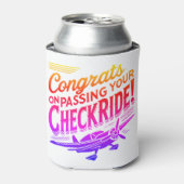 Gefeliciteerd met het behalen van je checkride! blikjeskoeler (Blikje Voorkant)