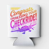 Gefeliciteerd met het behalen van je checkride! blikjeskoeler (Achterkant)
