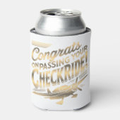 Gefeliciteerd met het behalen van je checkride! blikjeskoeler (Blikje Voorkant)