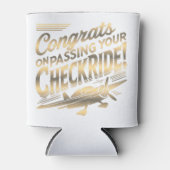 Gefeliciteerd met het behalen van je checkride! blikjeskoeler (Voorkant)