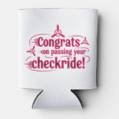 Gefeliciteerd met het behalen van je checkride! blikjeskoeler (Voorkant)
