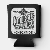 Gefeliciteerd met het behalen van je checkride! blikjeskoeler (Achterkant)