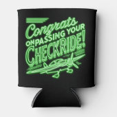 Gefeliciteerd met het behalen van je checkride! blikjeskoeler (Voorkant)